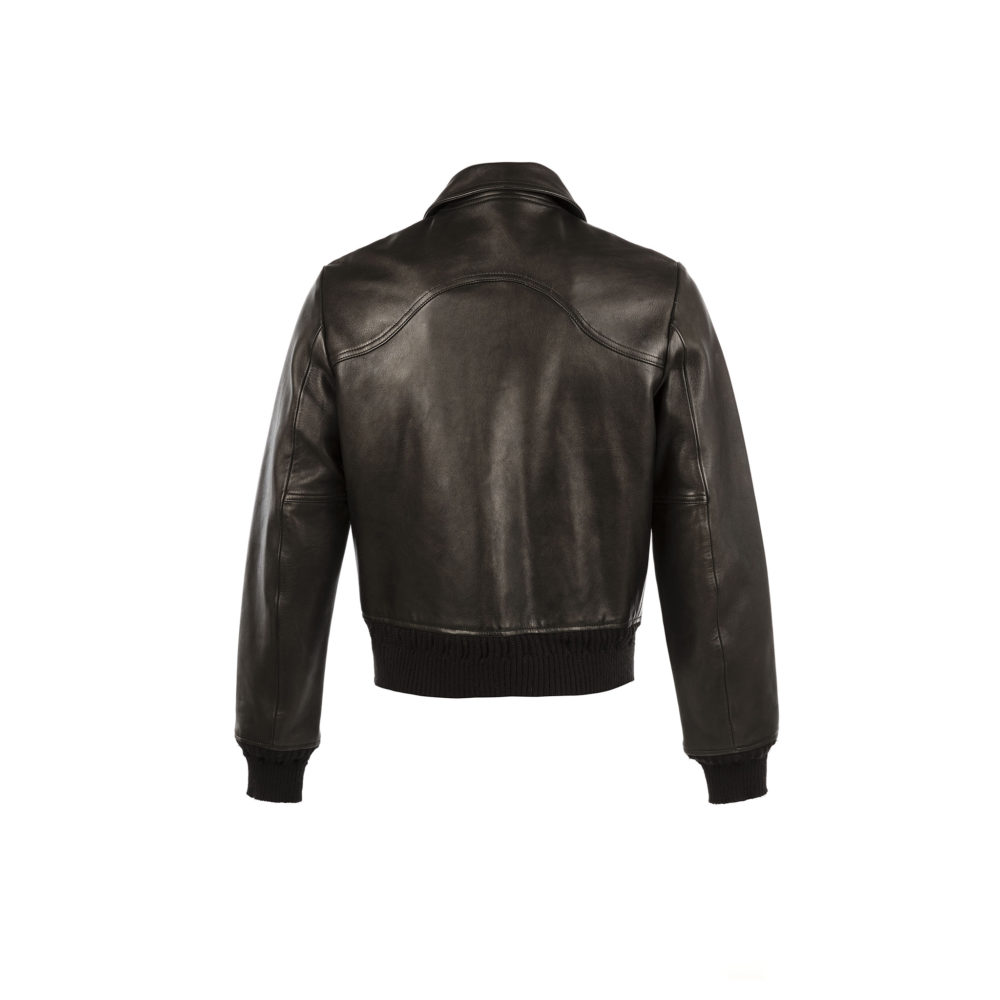 Brooklyn Disco Jacket - Dipped leather - Black color