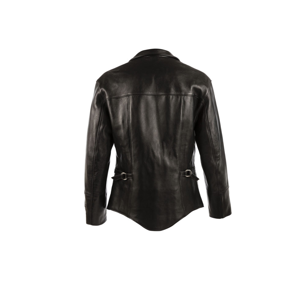 Blouson Eagle - Cuir glacé - Couleur noir