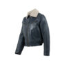 Roadster Jacket - Glossy leather - Blue color