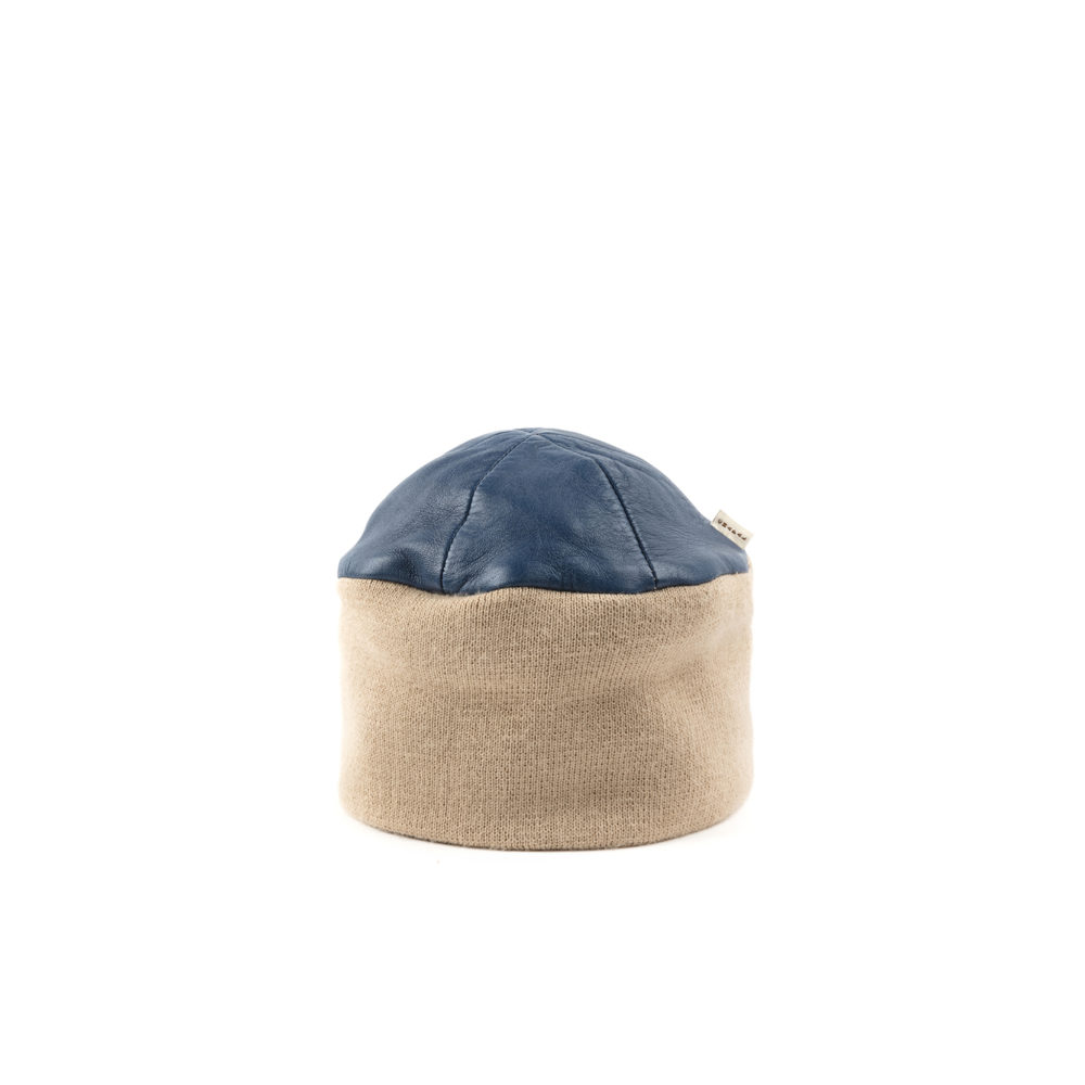 Bonnet - Cuir glacé - Couleur bleu
