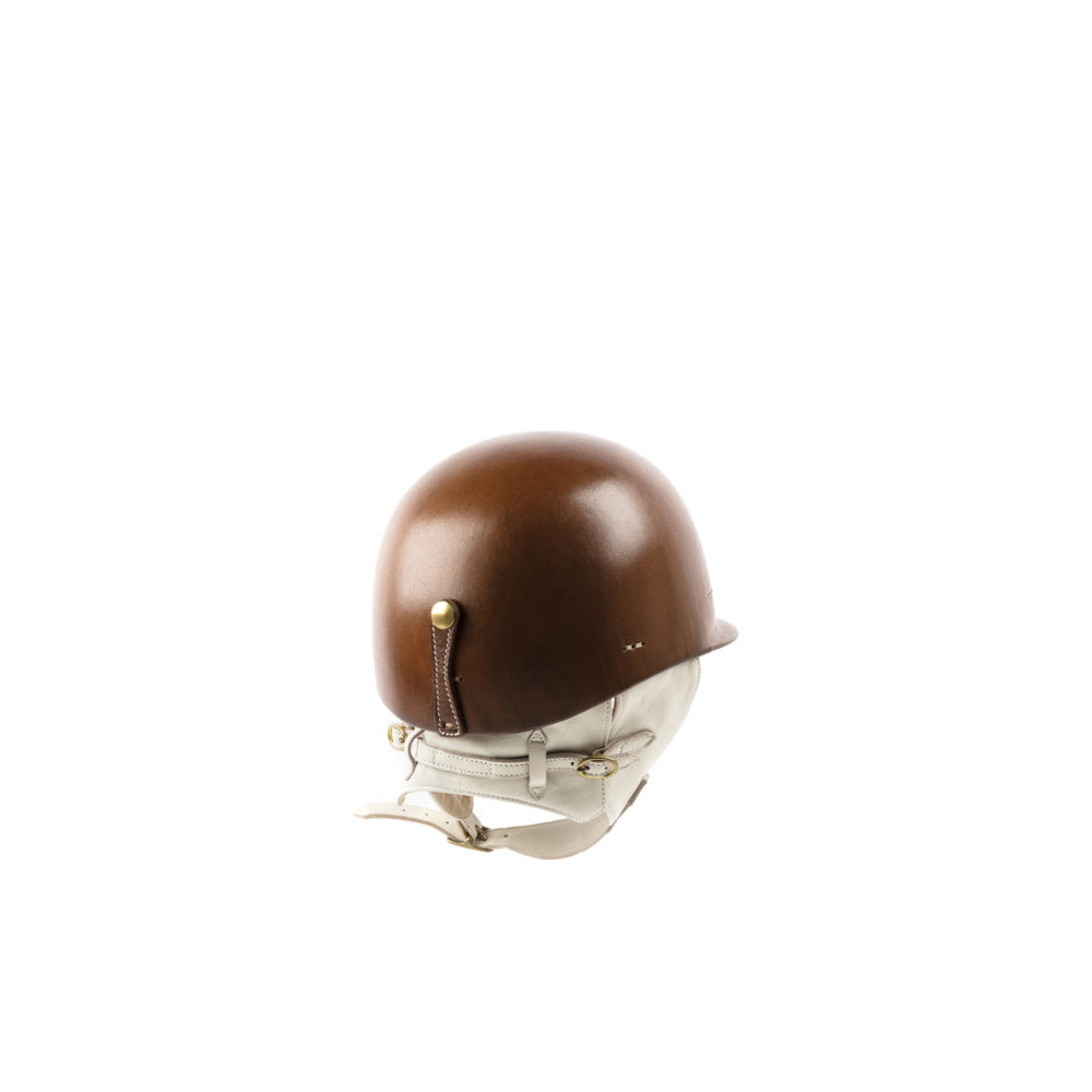 1950 Helmet - Leather covered - CHAPAL