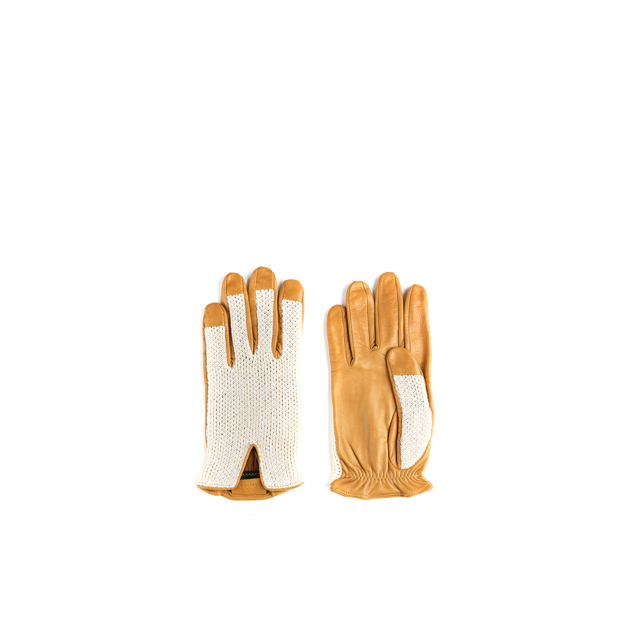 1950 Driving Gloves - Mesh and glossy leather - CHAPAL