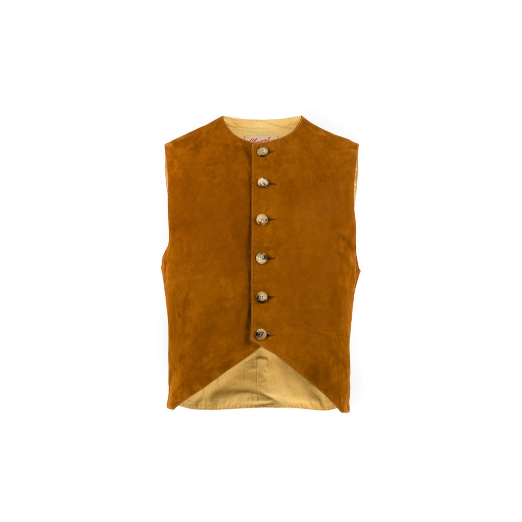 Gilet Nuvolari - Cuir velours - Couleur suzy