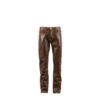 Pants 2008A - Glossy leather - Brown color