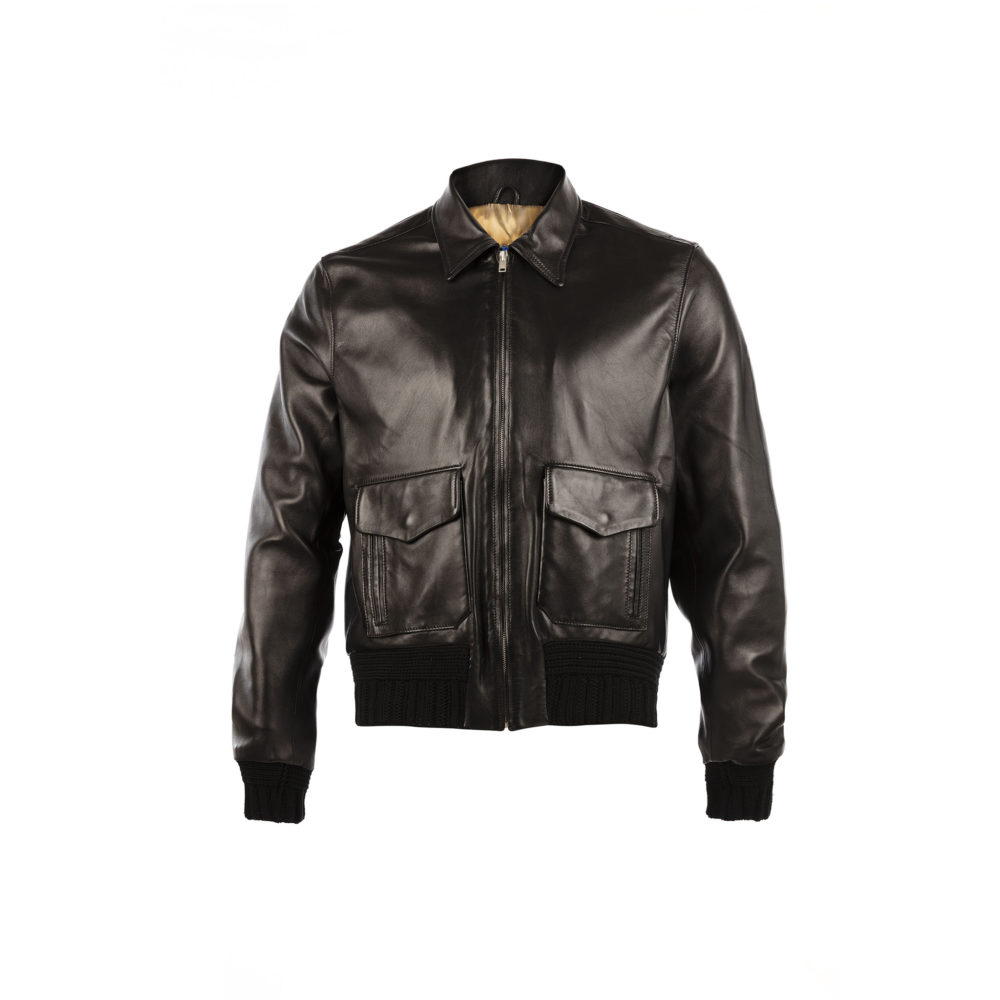 Brooklyn Fiter Jacket - Dipped leather - Black color