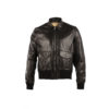 Blouson Brooklyn Fiter - Cuir plongé - Couleur noir