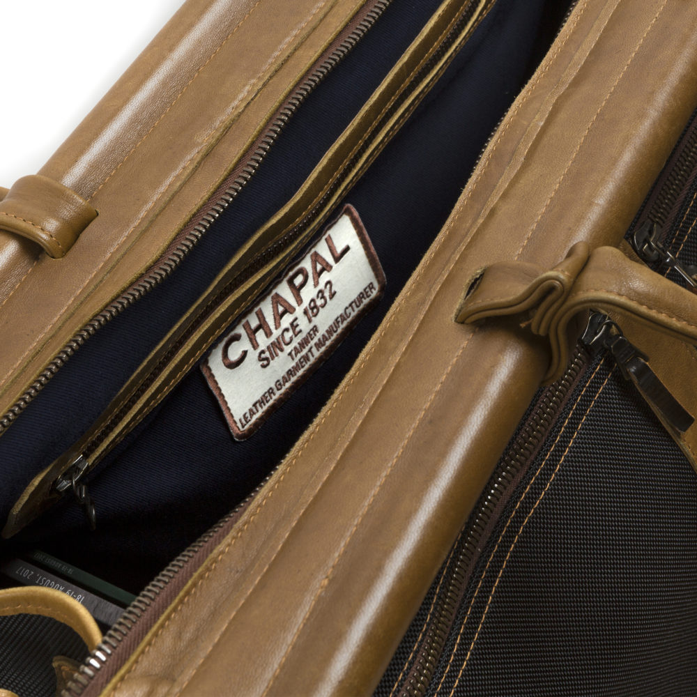 Sac de Chasse - Tissu carbone et cuir glacé