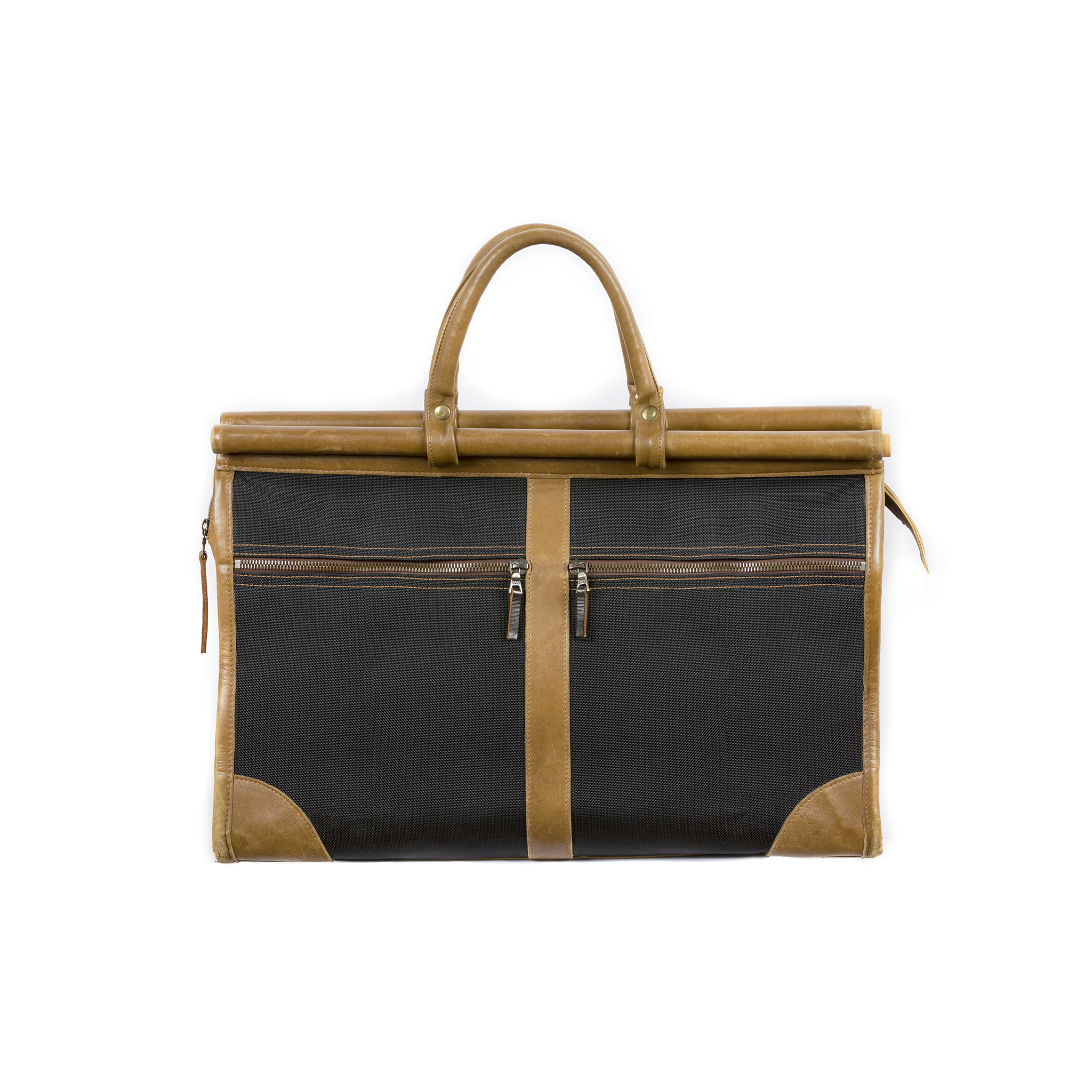 Hunting Bag - Carbone fabric and glossy leather