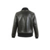 A1 Long Version Jacket - Fox Brothers Flannel Lining - Glossy leather - Anthracite color