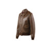 Blouson A2 - Cuir glacé - Couleur brun