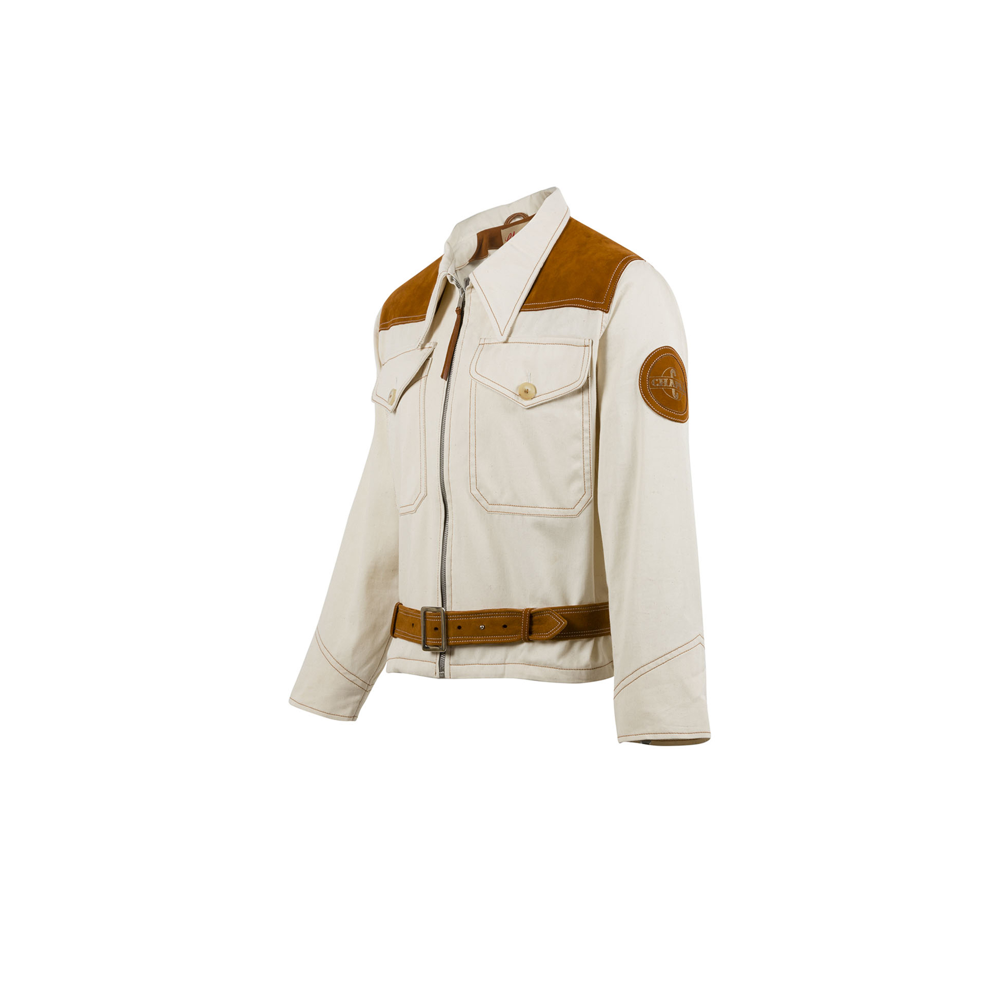 Overall Top 1950 Jacket - Cotton gabardine - Ecru color