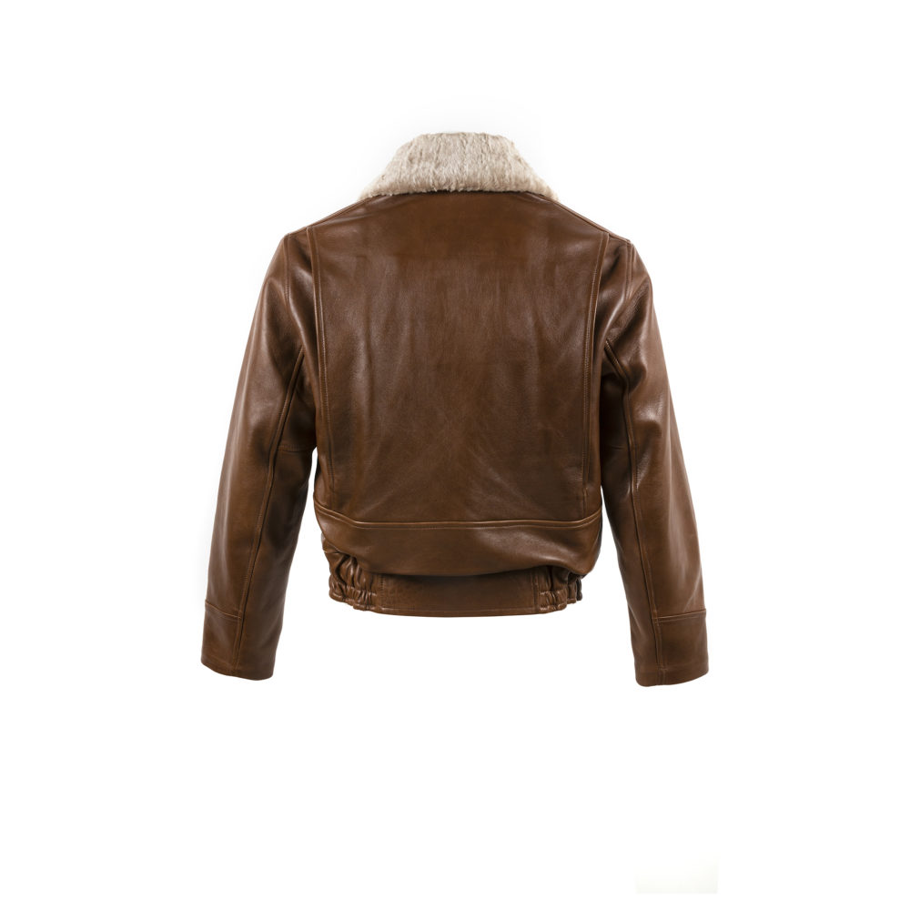 Roadster Jacket - Glossy leather - Brown color