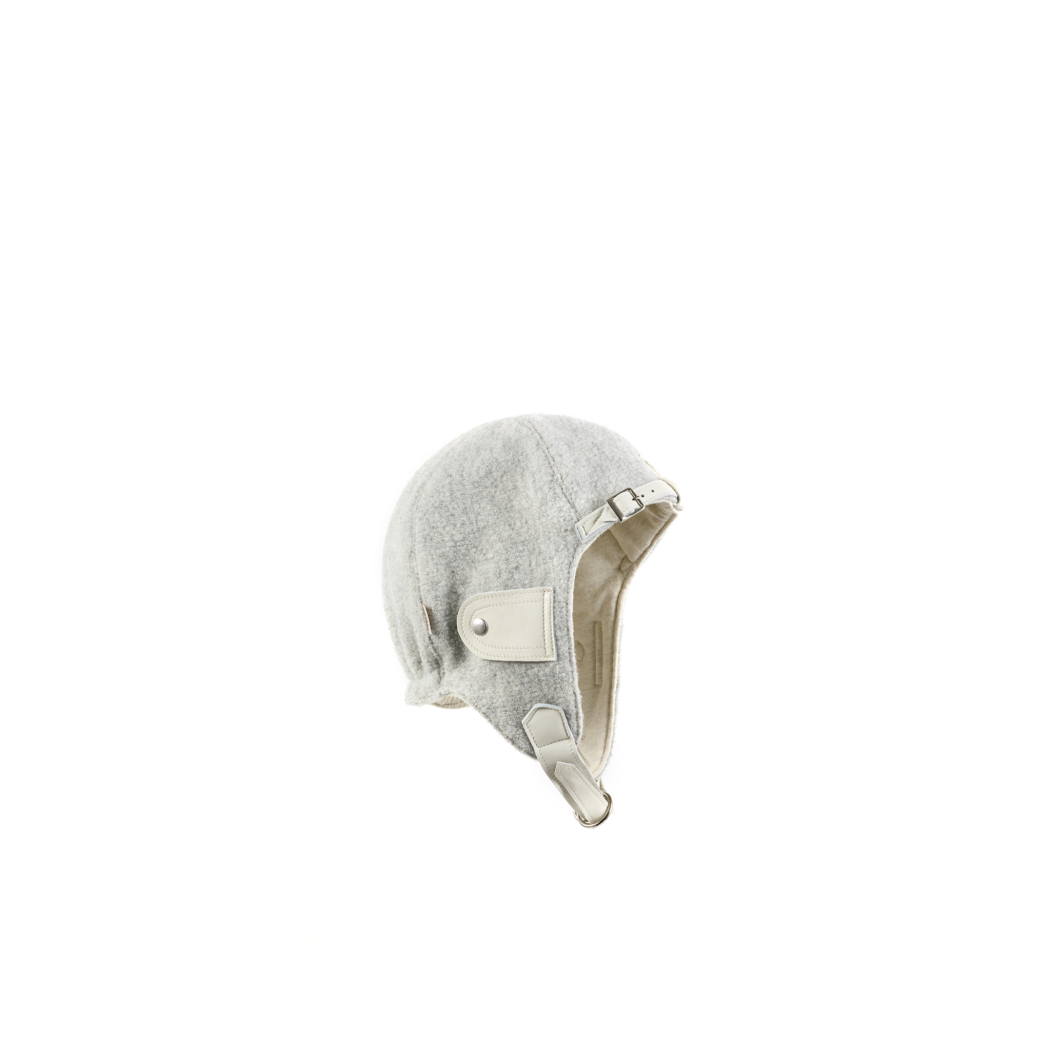 Driver Helmet - Merino wool - Grey color