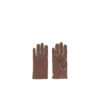 Gloves N°1 - Glossy leather - Brown color