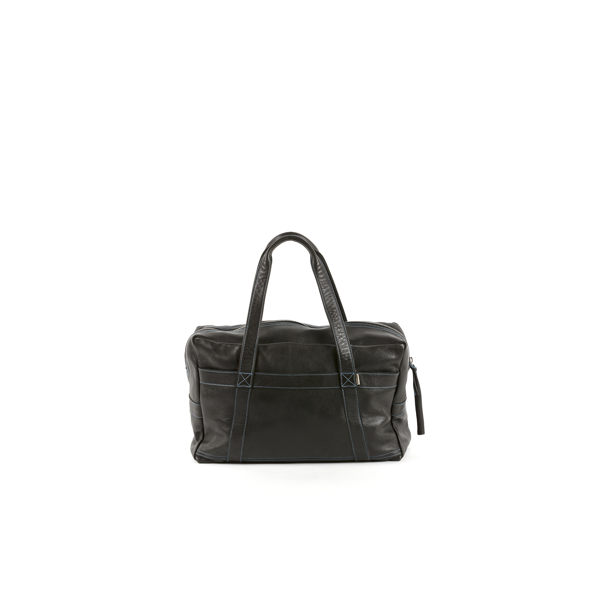Small Soft Bag - Glossy leather - Black color