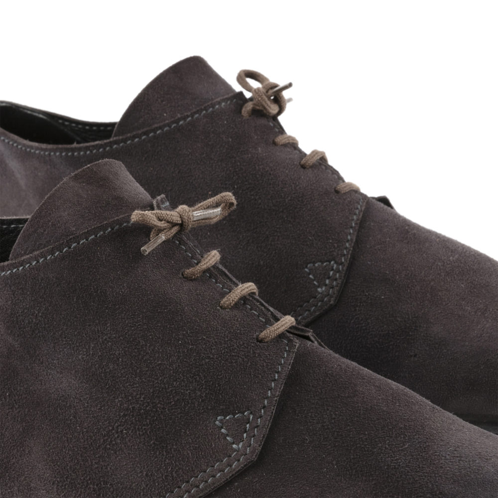Titi Derby Shoes - Suede leather - Black color