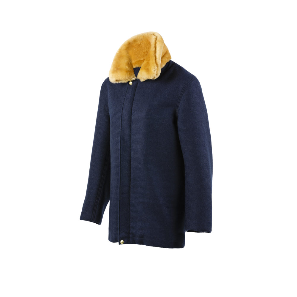 Bomber 3/4 Jacket - Merino wool - Blue color