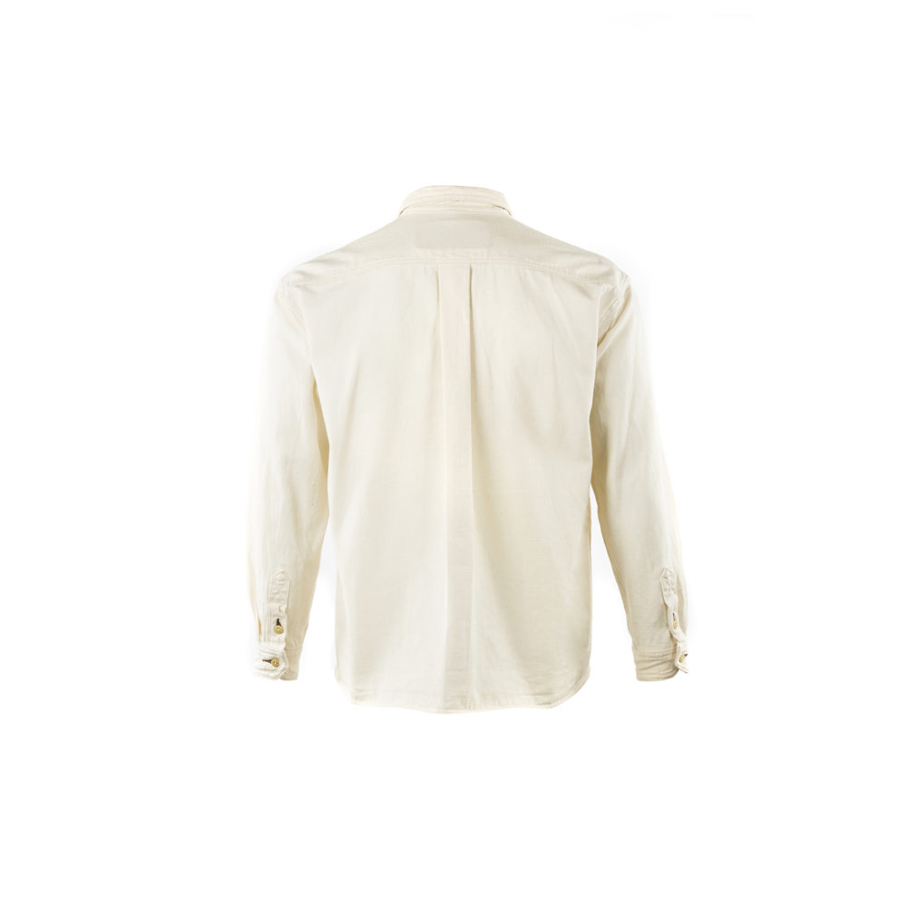 Pilot Shirt - Cotton gabardine - Ecru color