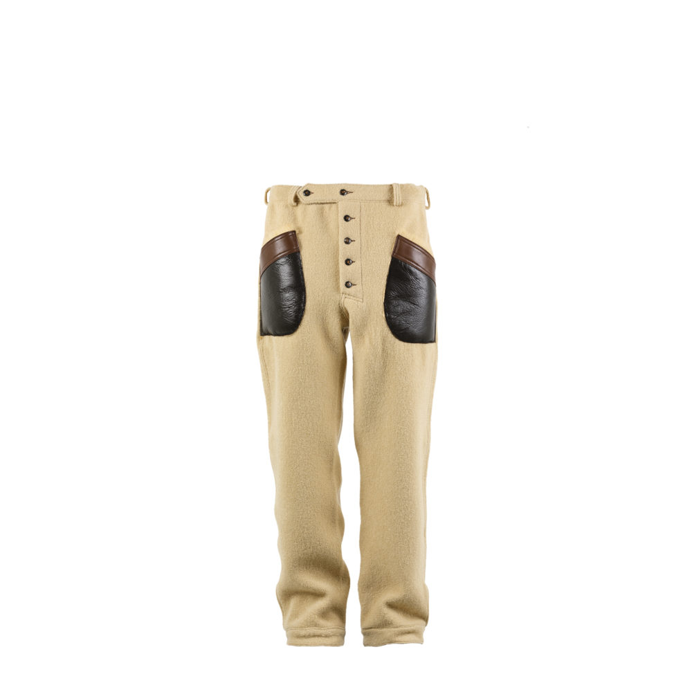 Pilot Pants Country - Merino wool and shearling - Beige color