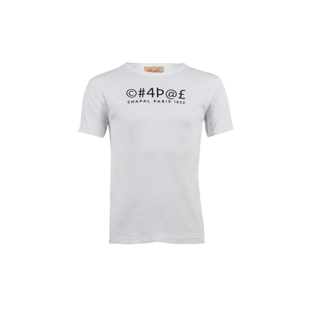 T-shirt Code - Jersey de coton - Couleur blanc
