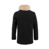 Bomber 3/4 Coat - Merino wool - Charcoal grey color
