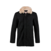 Manteau Bomber 3/4 - Laine Mérinos - Couleur gris anthracite