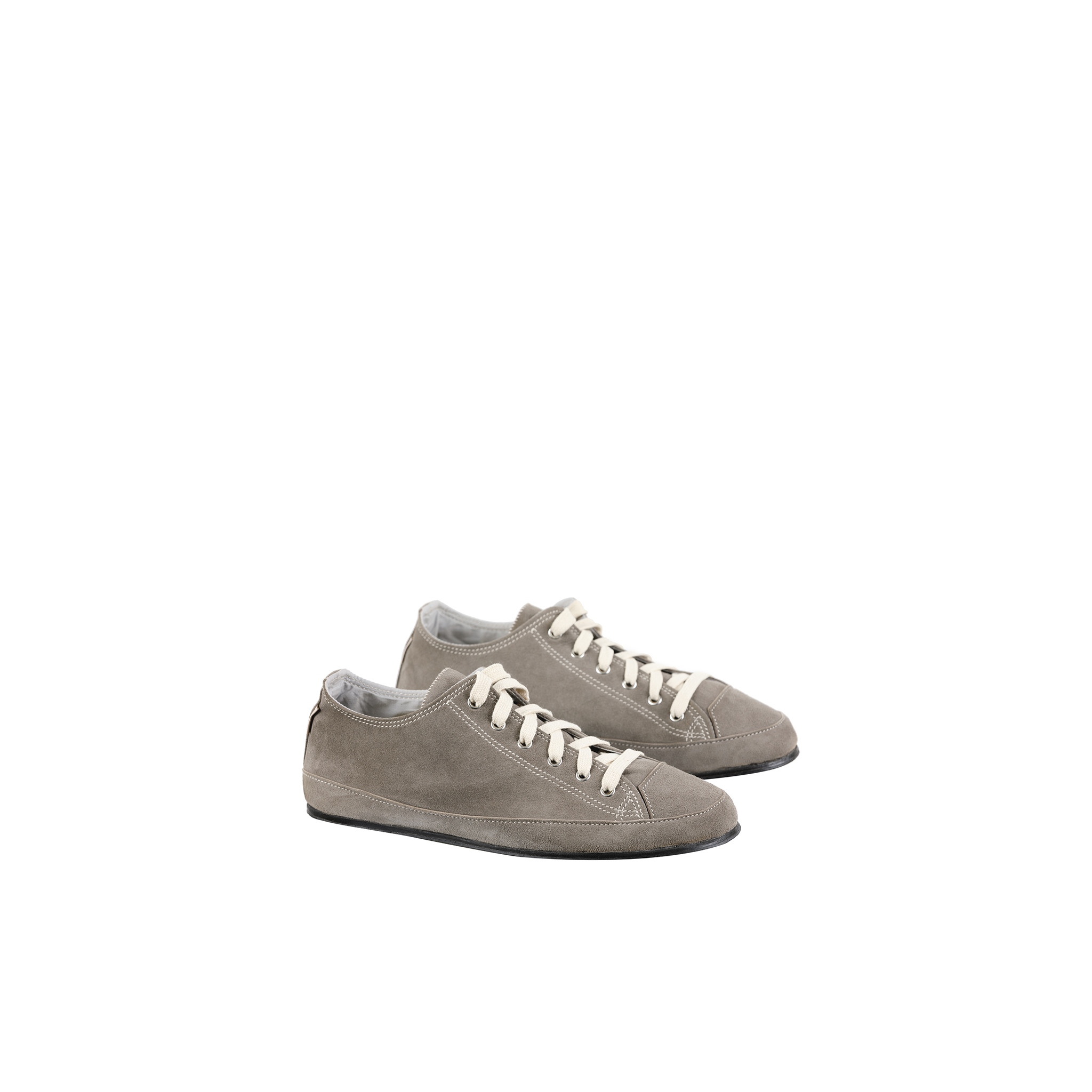 Low Sneakers - Suede leather - Grey color