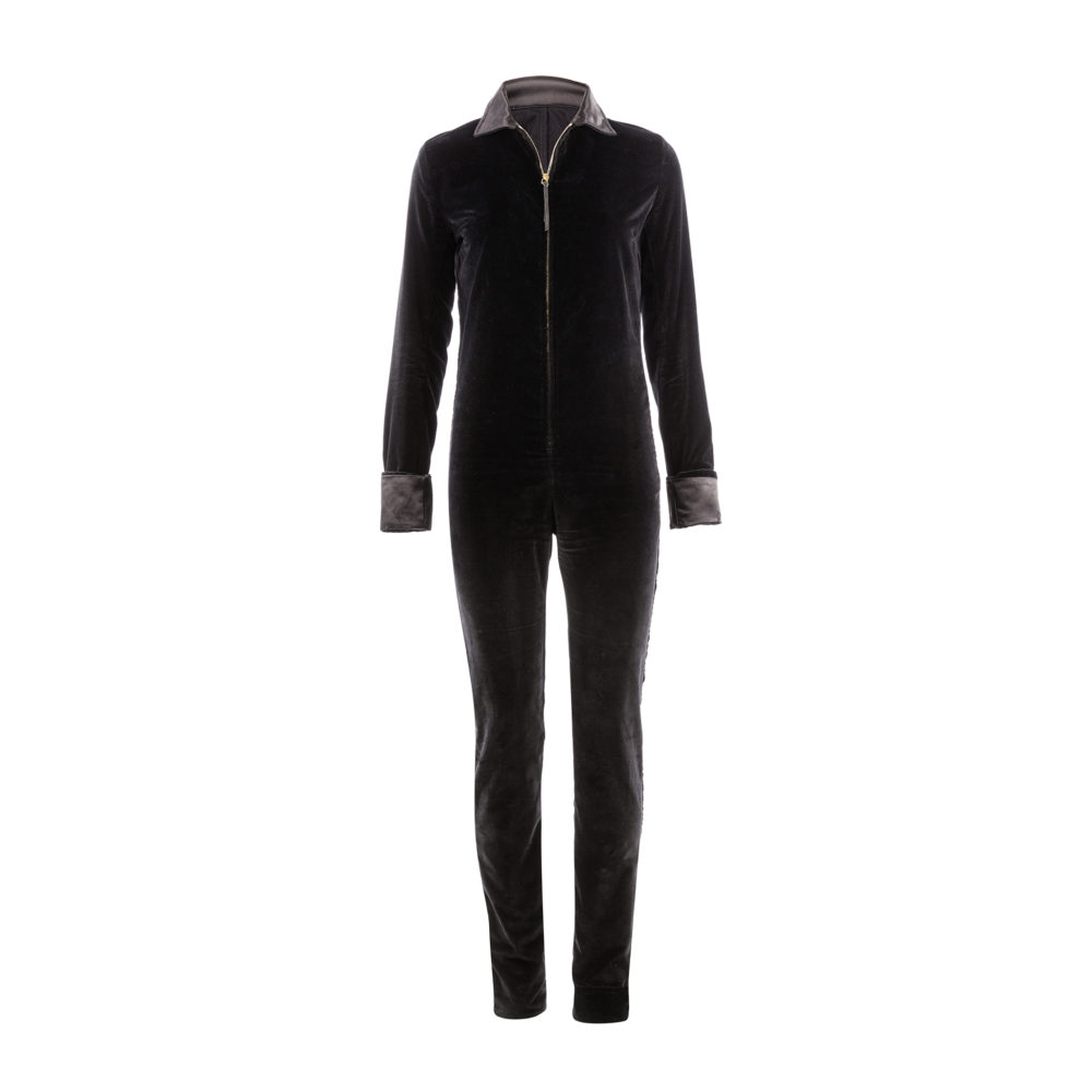Simone Overall - Velvet - Black color