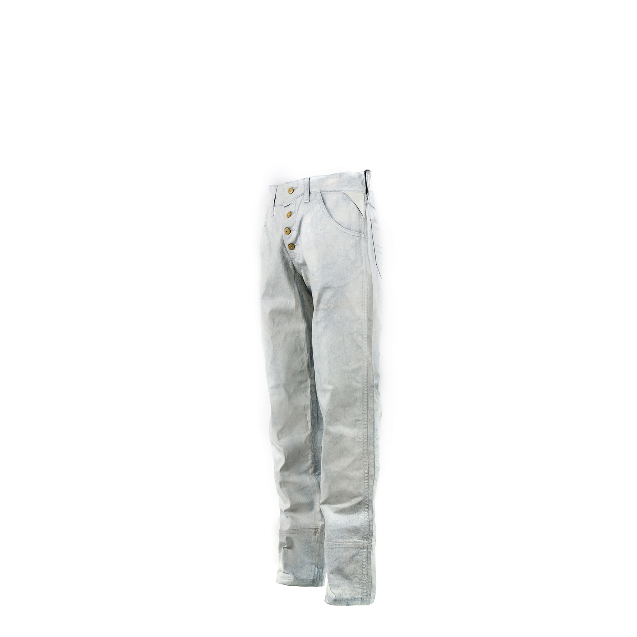 Jeans 2006 A - Finition nappée - Couleur blanc