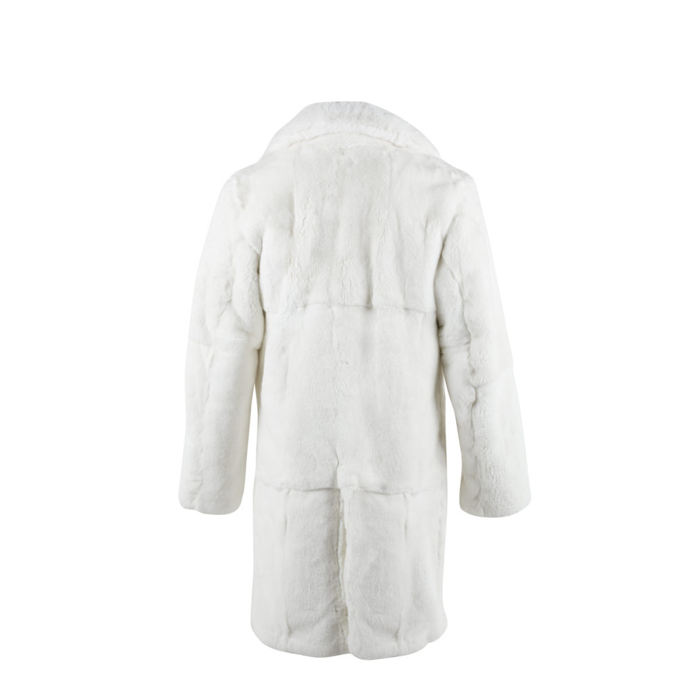 Coat N°1 - Rabbit fur - White color