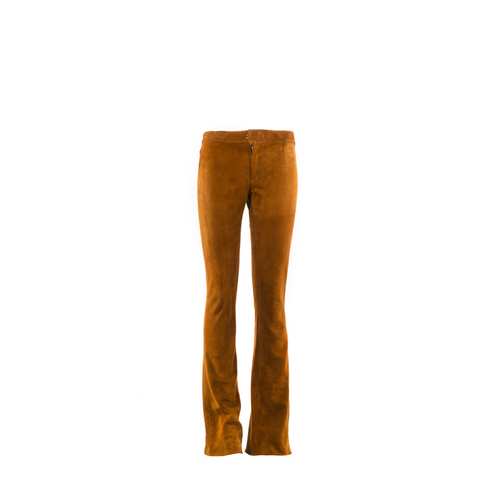 Pants Flare F - Suede leather - Suzy color