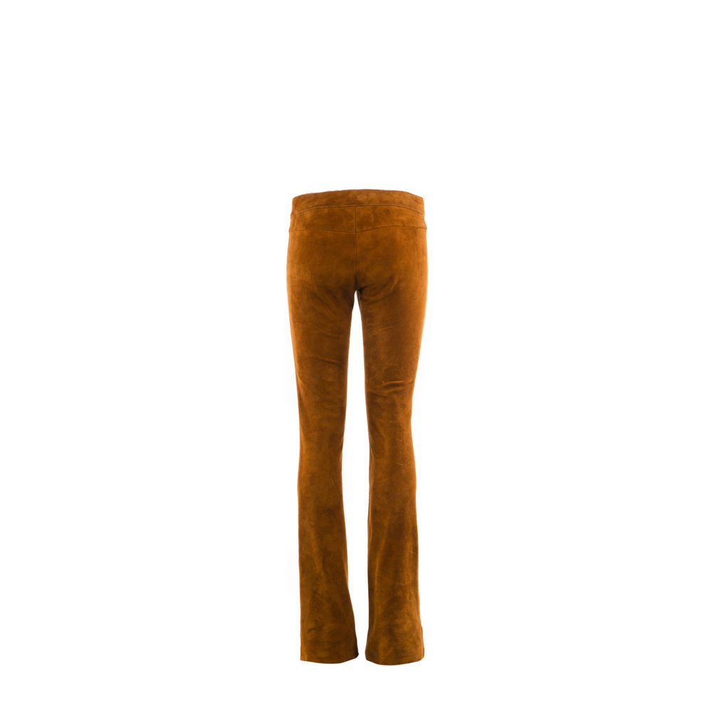 Pants Flare F - Suede leather - Suzy color