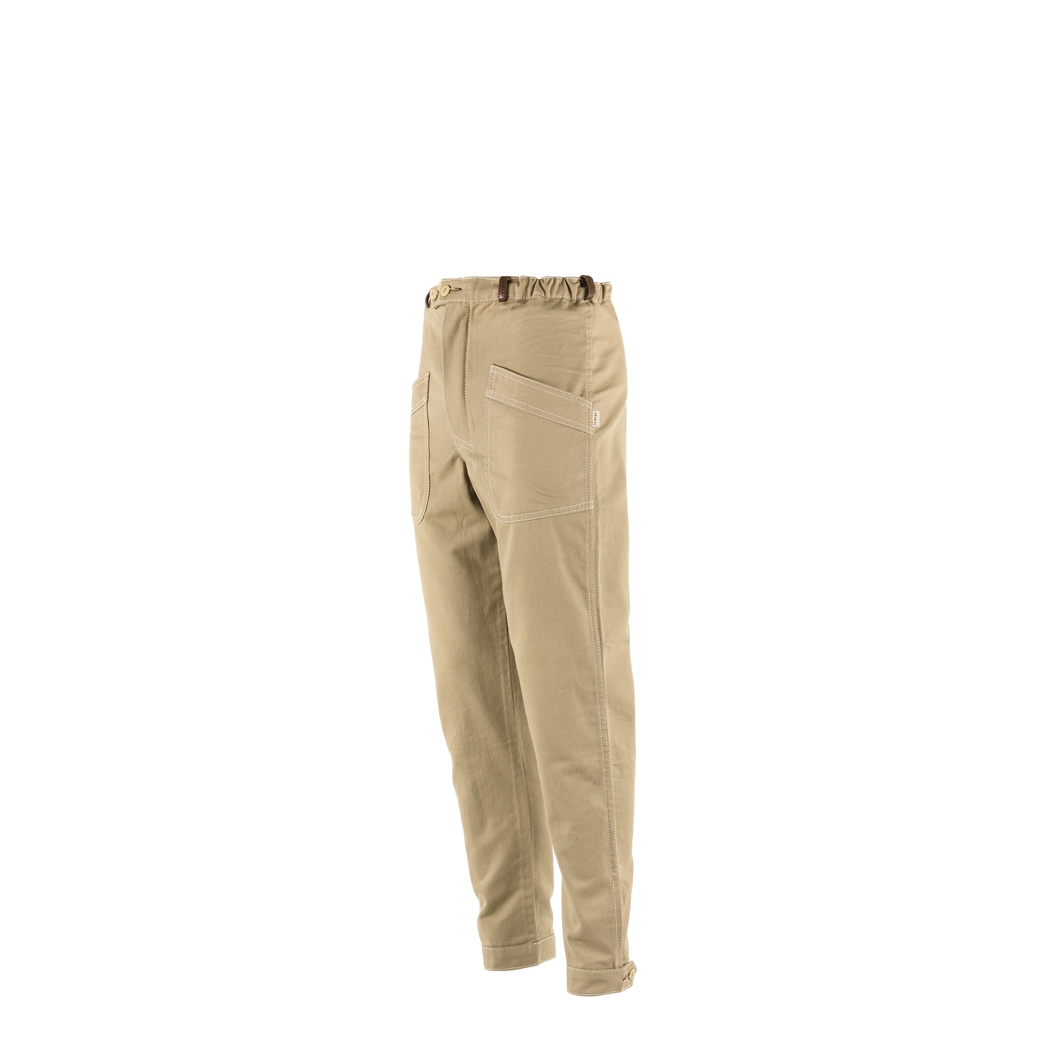 Pantalon Pilote - Gabardine de coton - Couleur beige