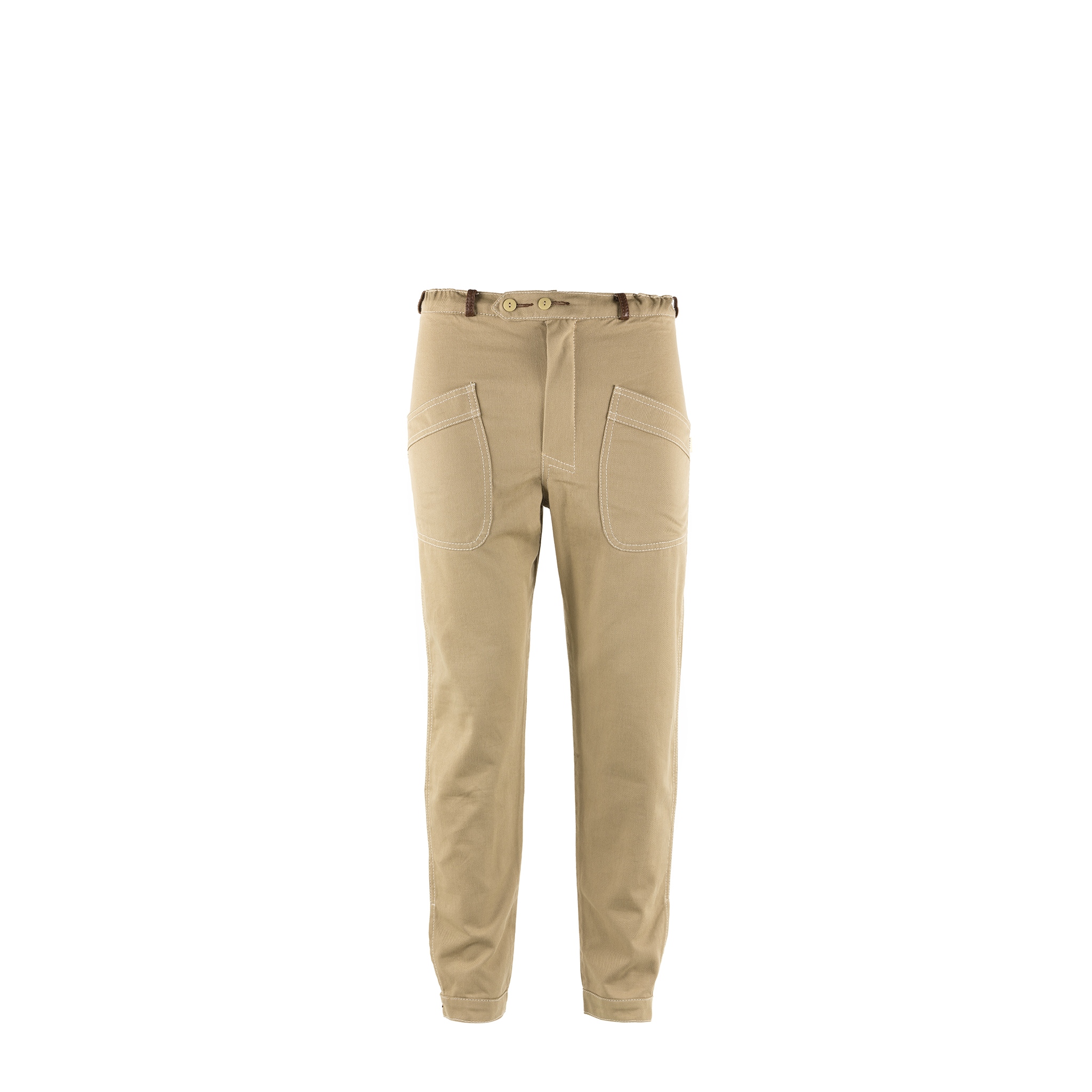 Pilot Pants - Cotton gabardine - Beige color