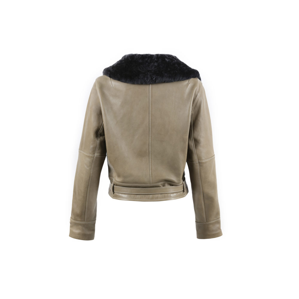 Spencer - Cuir glacé - Couleur gris