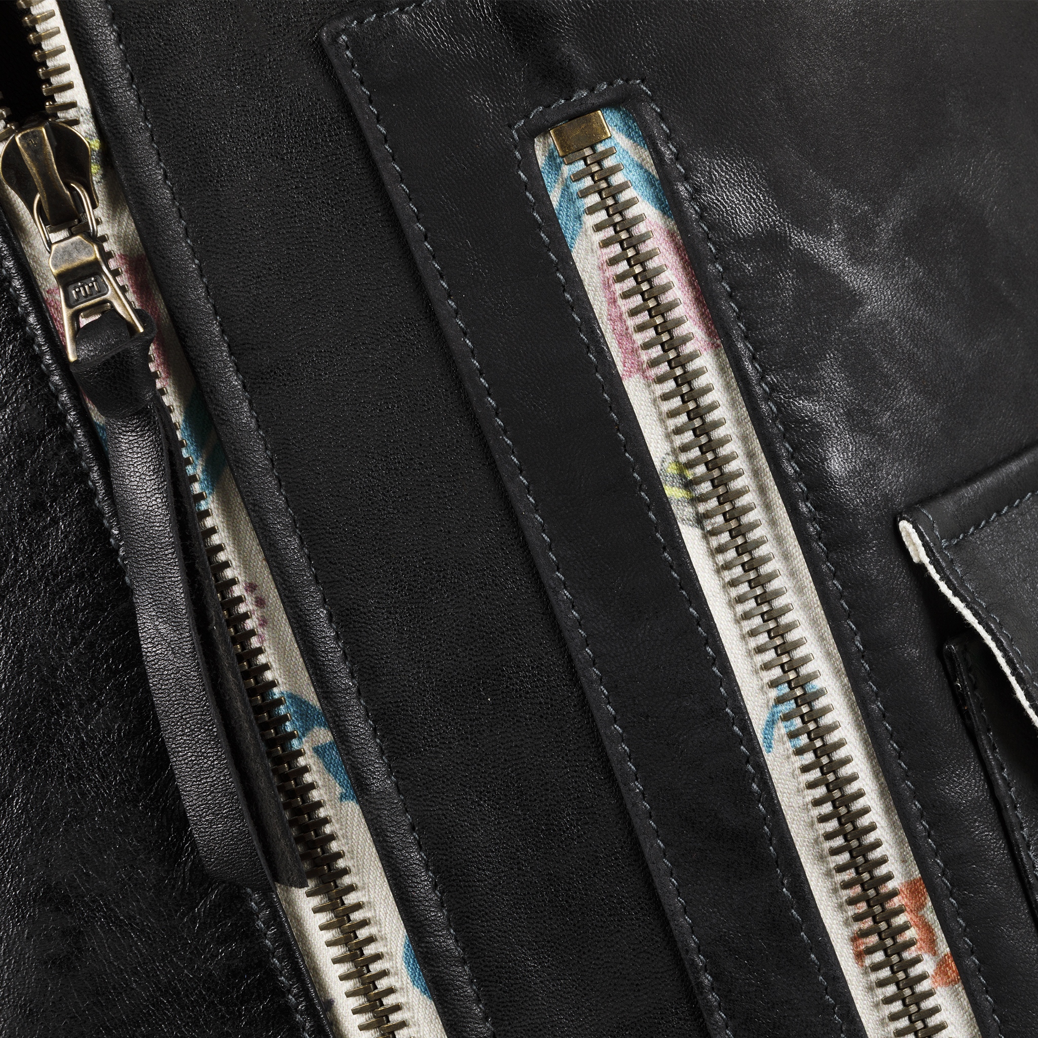 BB Nick Fouquet - Vintage - Cuir glacé - Couleur noir