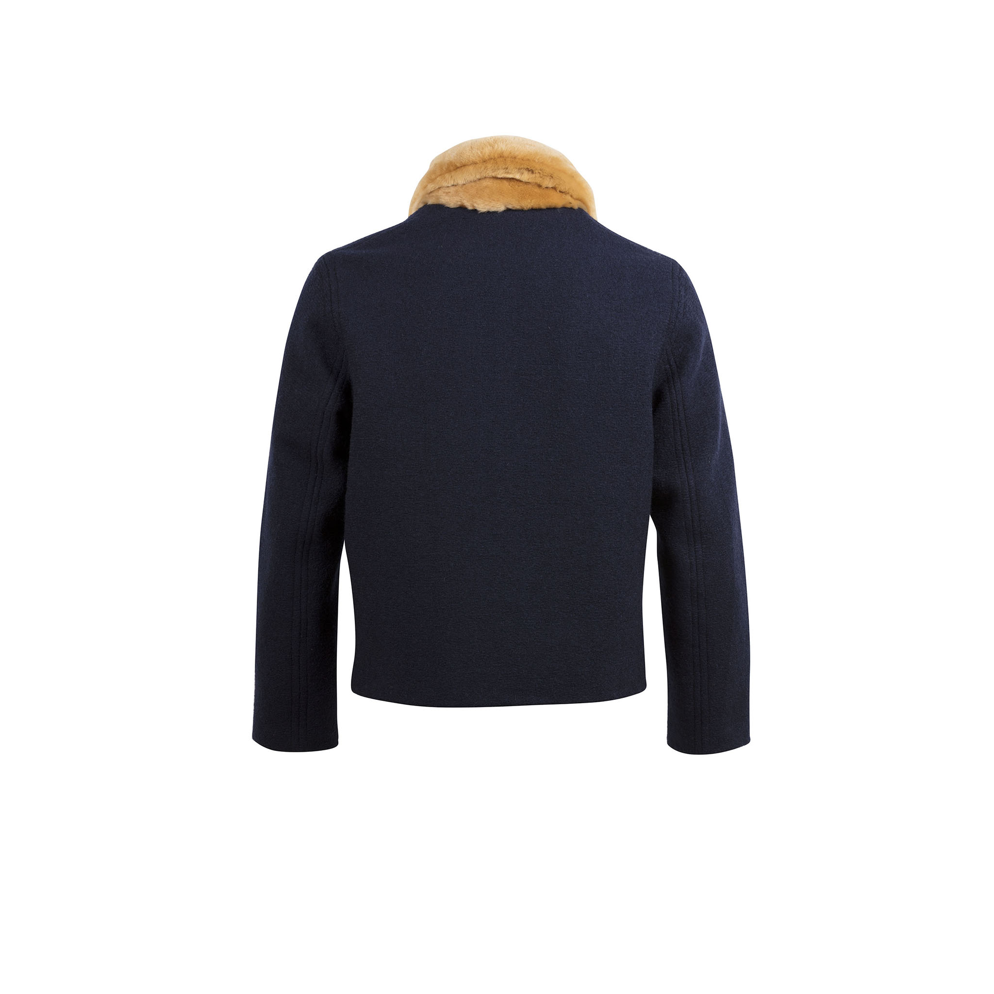 Bomber Jacket - Merino wool - Blue color