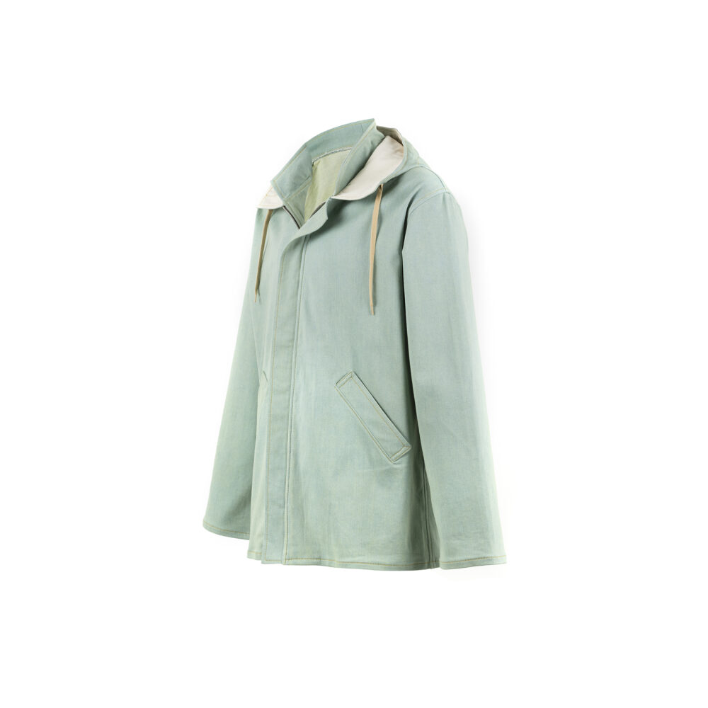 Imperméable - Toile denim délavée