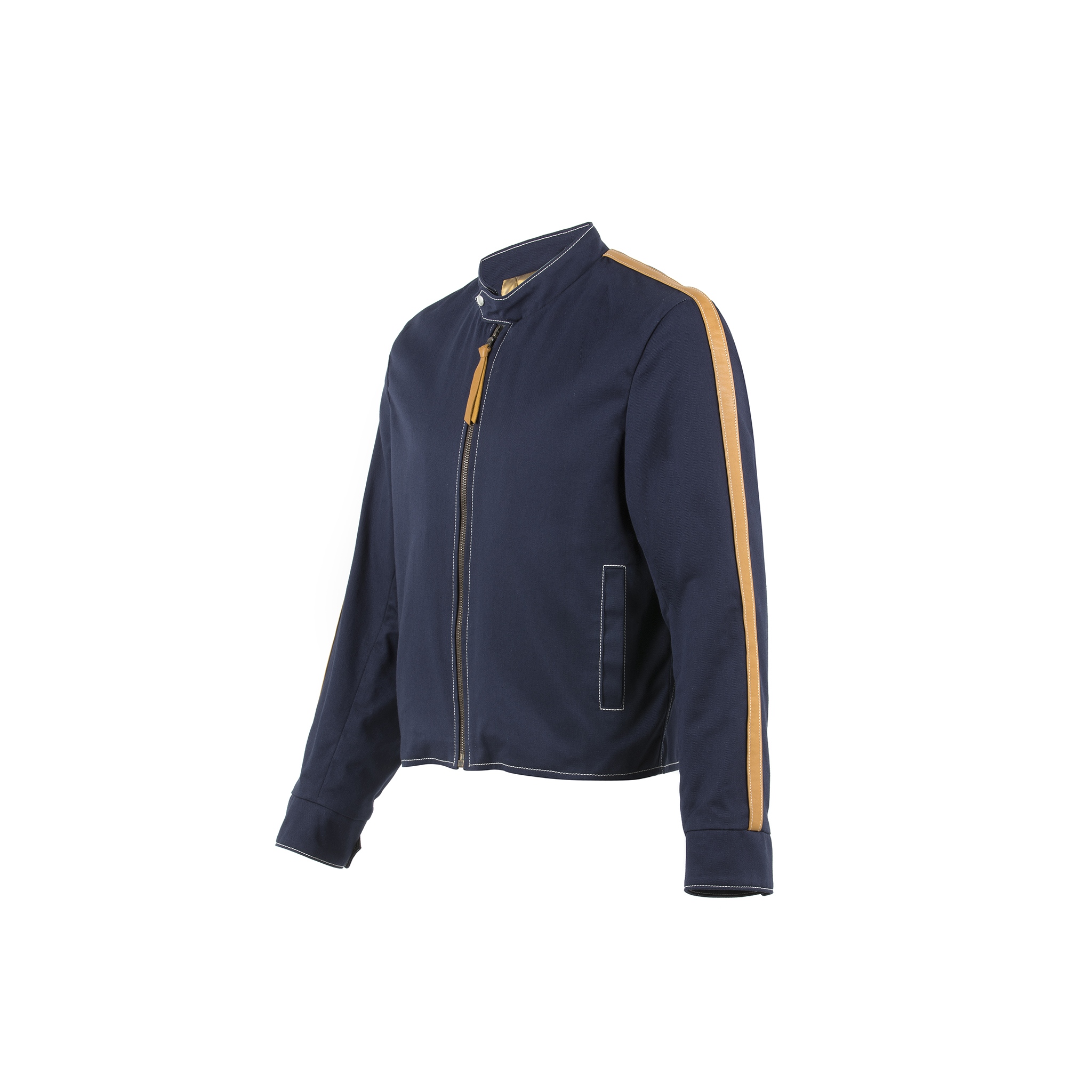Blouson Anglais - Cotton gabardine - Blue color