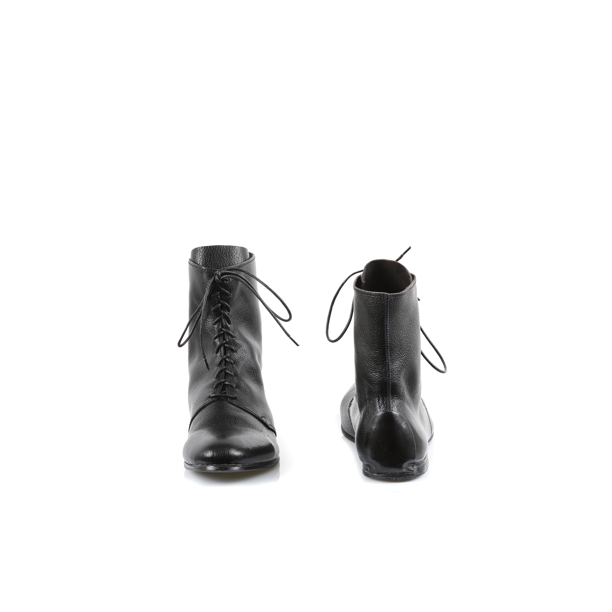 Titi Boots - Glossy leather - Black color