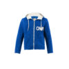 Cardigan Sport - Laine Mérinos - Couleur bleu électrique