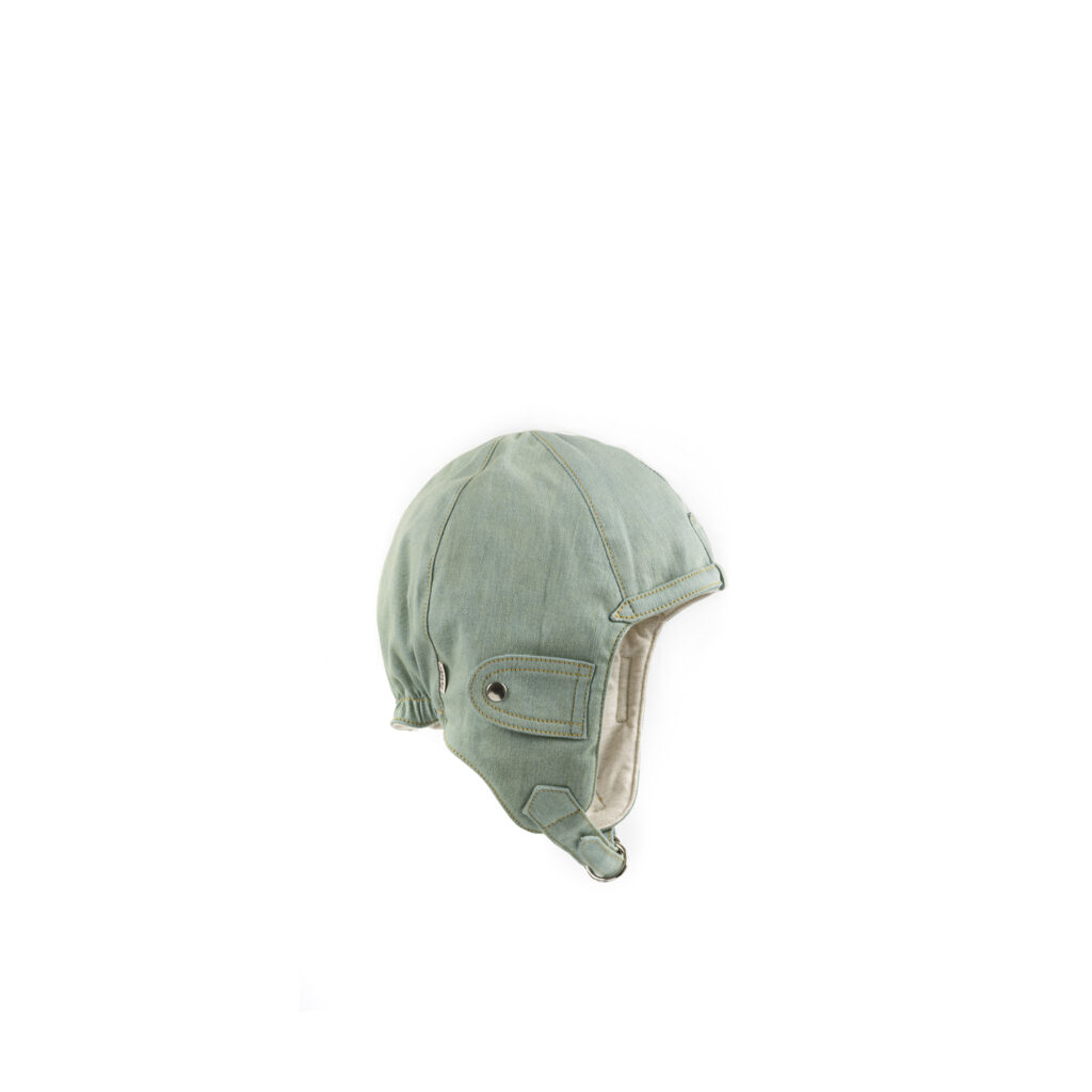 Driver Helmet - Denim canvas - Washed denim color