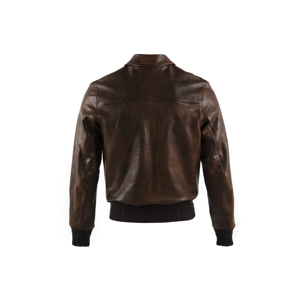 Brooklyn Fiter Jacket - Vegetable leather - Brown color