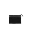 Winter Clutch - Merino wool and glossy leather - Black color