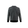 Rabbit C Jumper N°1 - Merino wool and glossy leather - Charcoal grey color