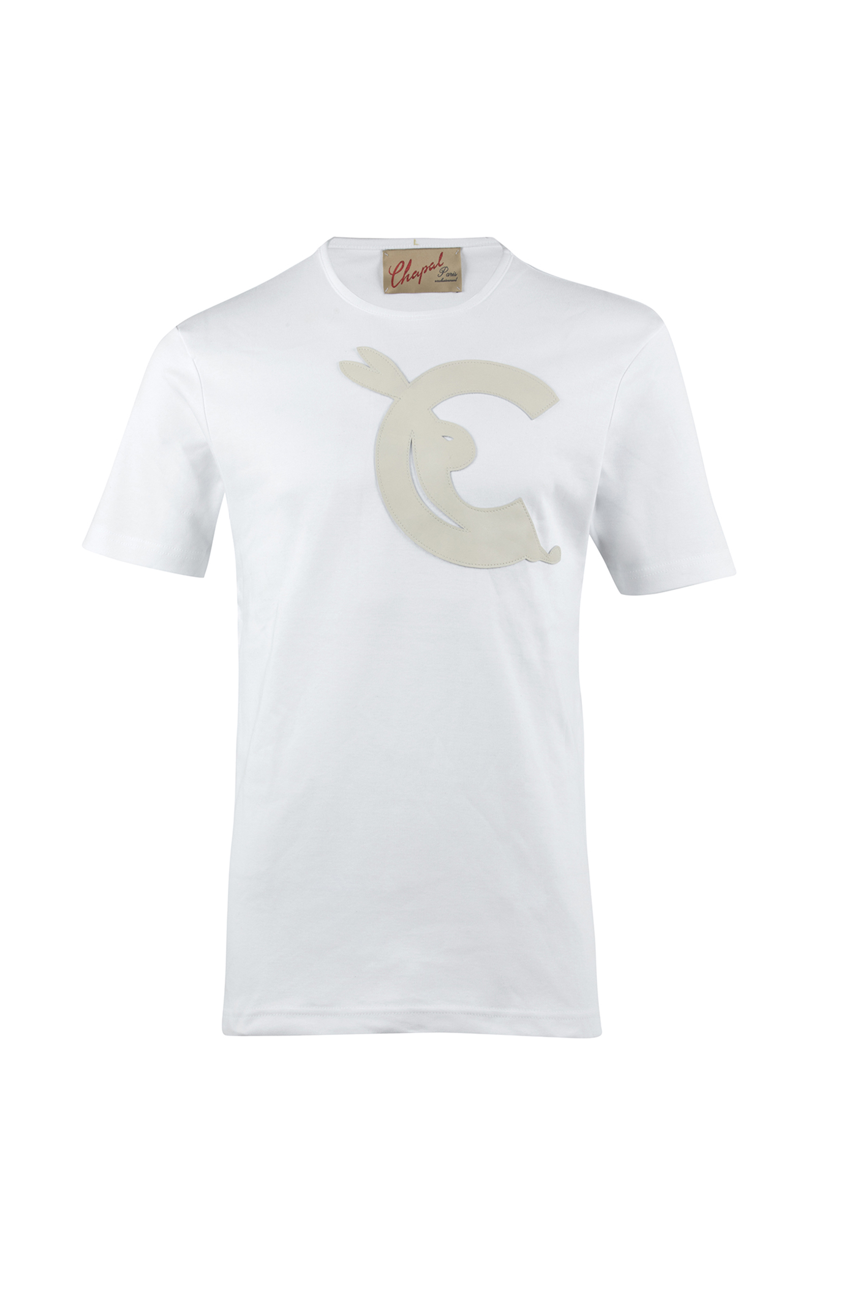 T-shirt Clair de Lune - Combed cotton jersey - White color - Home page