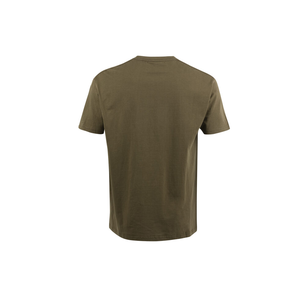 T-shirt Lapin C - Jersey de coton et cuir glacé - Couleur kaki