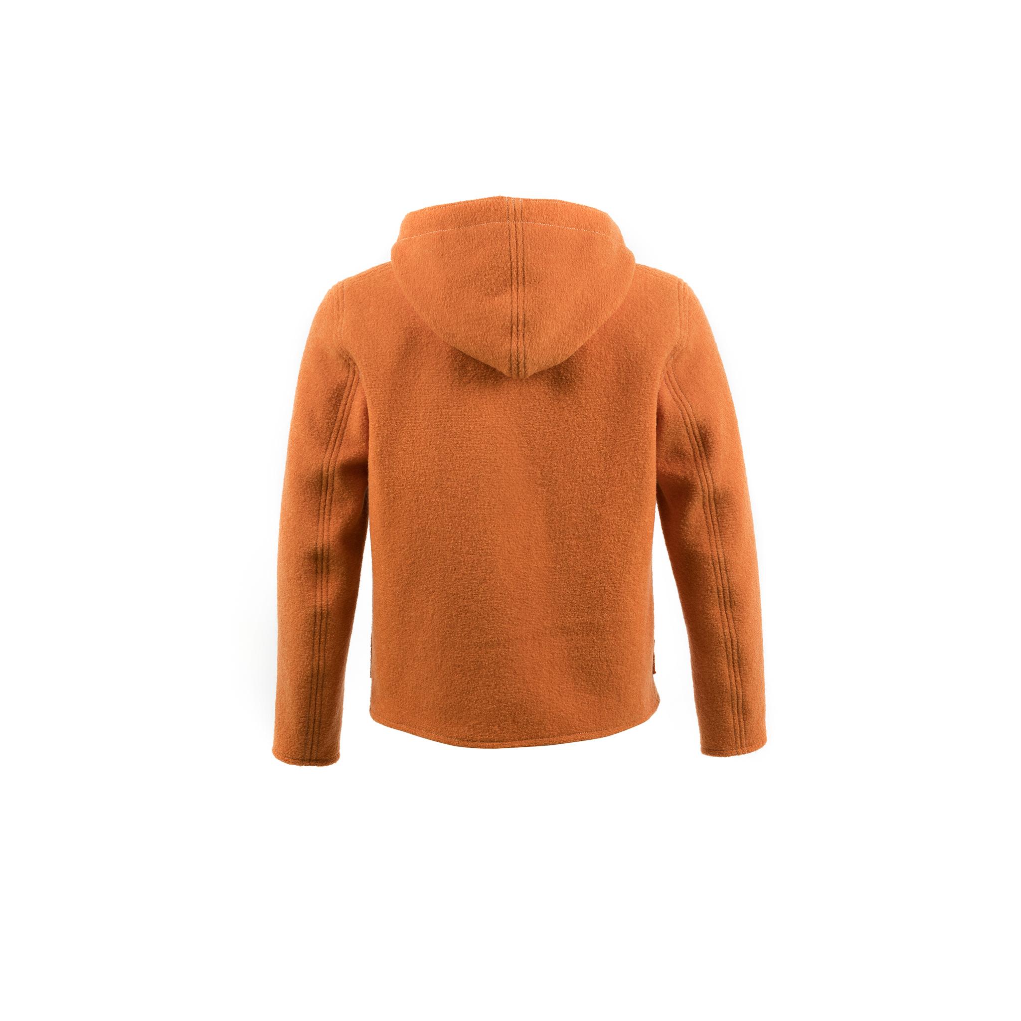 Cardigan Sport - Laine Mérinos - Couleur orange