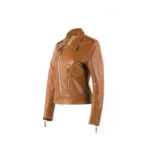 XX jacket - Glossy leather - Tan color