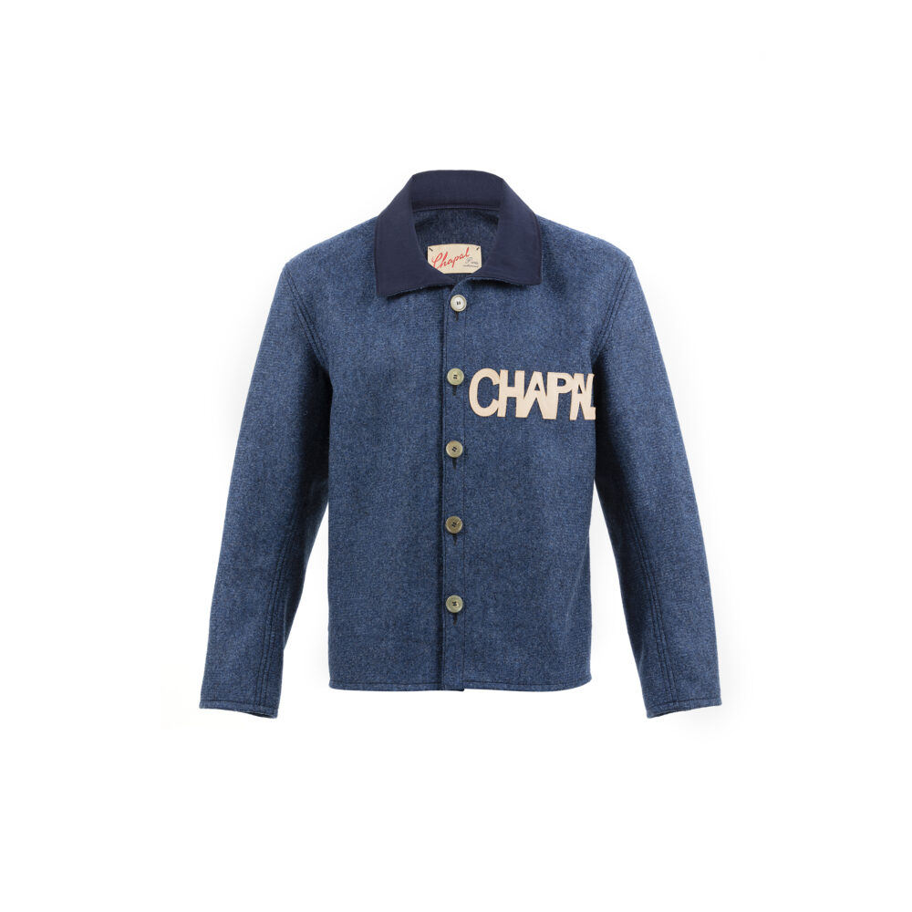 Cardigan - Merino wool - Blue jean color